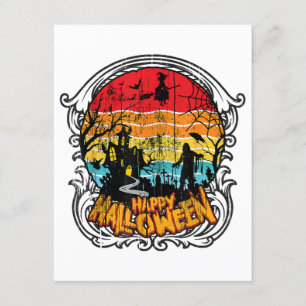 Cartão De Informações Retro Vintage Halloween - Vintage Halloween