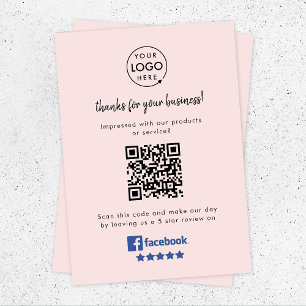 Cartão De Informações Revisões do Facebook Solicitação de Classific