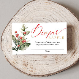 Cartão De Informações Rife de chá de fraldas de Natal russo