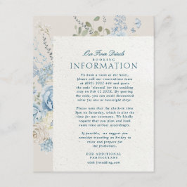 Cartão De Informações Romântica Cotswolds Winter Florals Detalhes Casame