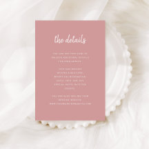 Rosa de Dusty de Script Minimalista Moderno | Deta