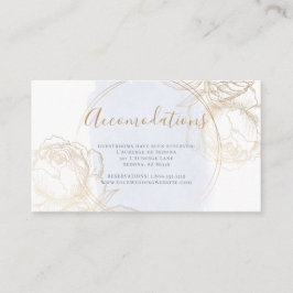 Cartão De Informações Rosa Dourado sem guelras de poeira azul