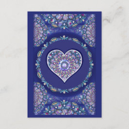 Cartão De Informações Rosace Azul