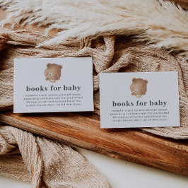 Cartão De Informações Rosto de Urso Aquarela