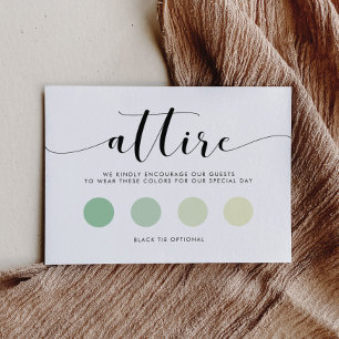 Cartão De Informações Roupa branca e preto elegante de casamento