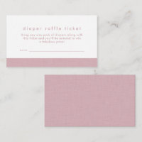 Roupa cor-de-rosa do bilhete de fralda chá de fral