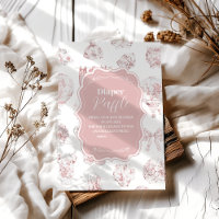 Roupas Rosa Toile De Jouy Diapper Raffle