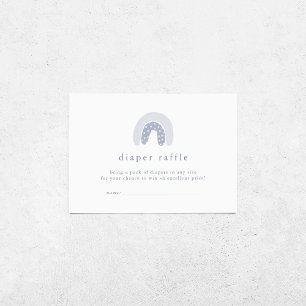 Cartão De Informações Rowan Boy Boho Chá de fraldas arco-íris Fralda Raf