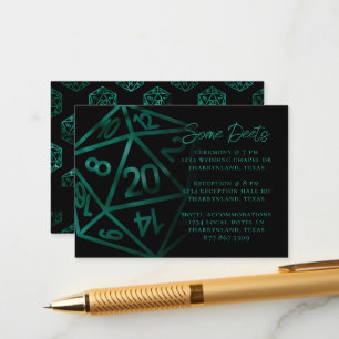 Cartão De Informações RPG Dice   Detalhes do Jogador do Tabletop do Emer