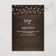 RSVP de Boots & Rosas Personalizados de Casamento