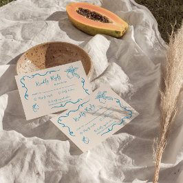 Cartão De Informações RSVP de Casamento de Limão Desenhado à Mão