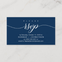 RSVP de Casamento via Telefone ou resposta por e-m