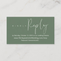 RSVP de Celebração de Casamento Online, Minimalist