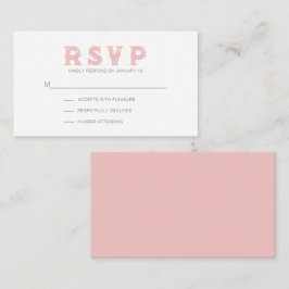 Cartão De Informações RSVP Moderno Russo de Morango Rosa Delicioso