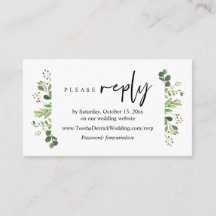 RSVP on-line, Verde moderno minimalista 