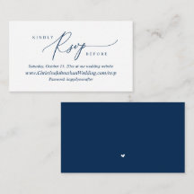 RSVP Online, Script Azul de Marinho Simples Modern