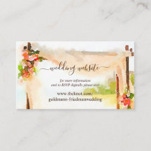 RSVP para Site de Casamento Sob a Chuppah