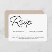 RSVP Personalizado de Lugares Reservados para Bord