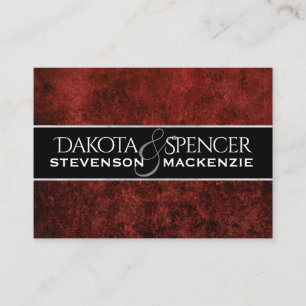 Cartão De Informações Ruby Wedding Crimson Garnet Red Theme Insert