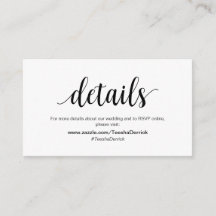 Russo Moderno, Negro, Detalhes do Casamento, RSVP