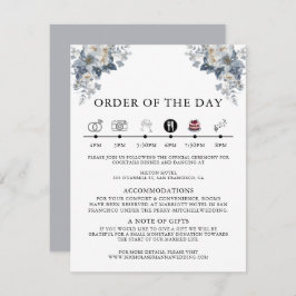 Cartão De Informações rustic watercolor illustration of a floral