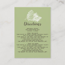 Rustic Watercolor Winter Forest Pine Cone Weding