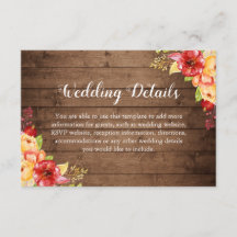 Rustic Wood Autumn Deixa Floral Detalhes Do Casame