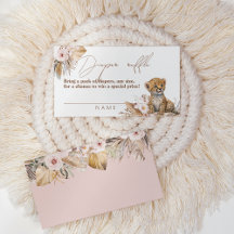 Safari Animal Tropical Floral Girl Fralda Raffle