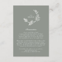 Sage Green Floral Monograma Wreath Wedding