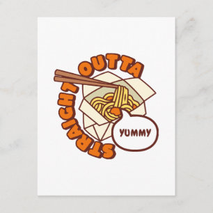 Cartão De Informações Sai Direto do Yummy Ramen Noodles