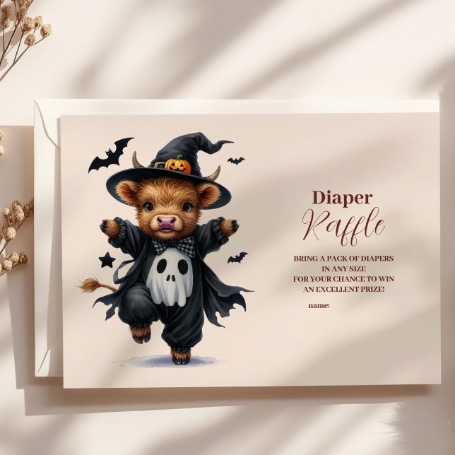 Cartão De Informações Santa Vaca Pequeno Boo Halloween Bebê Raffle Diapp (Criador carregado)