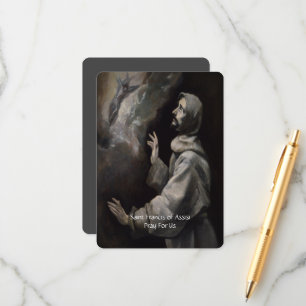 Cartão De Informações Santo Francisco de Assisi Serenity Prayer