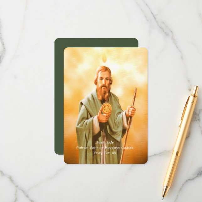 Cartão De Informações Santo Jude Prayer (Frente/Verso In Situ)