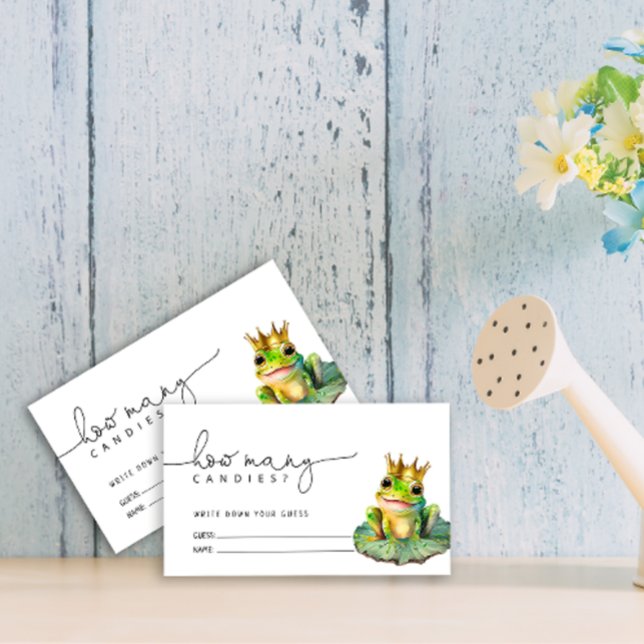 Cartão De Informações Sapo Príncipe Adivinha Quantas Canções (Criador carregado)