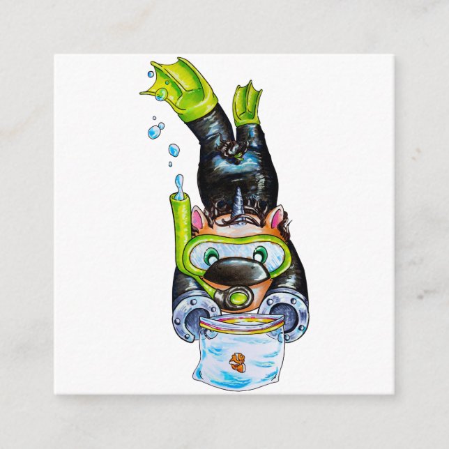 Cartão De Informações Scuba (Frente)