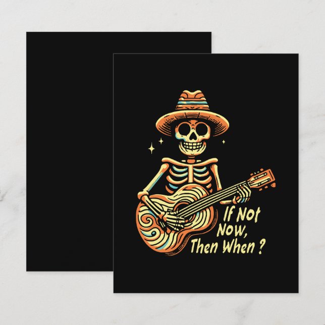 Cartão De Informações Se Não Agora, Quando (Frente/Verso)