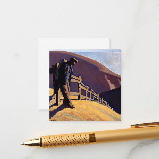 Cartão De Informações Sem lugar para ir por Maynard Dixon (Frente/Verso In Situ)