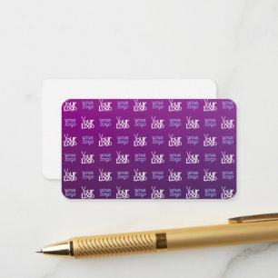 Cartão De Informações Seu Logotipo 2 Imagens ou Logotipos Empresariais