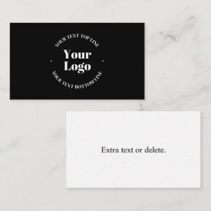 Cartão De Informações Seu logotipo de negócios carregado ou outro design