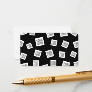 Cartão De Informações Seu logotipo, foto ou outra imagem Colocação Ale