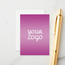Seu Logotipo & Moderno Ombre Simples | Roxo