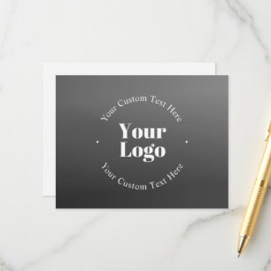 Cartão De Informações Seu logotipo ou design de negócios & texto editáve