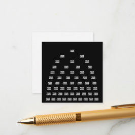 Cartão De Informações Seu logotipo padrão de arco único | Preto (editáve