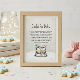 Cartão De Informações Seus livros para bebês gêmeos de pinguim para o ch