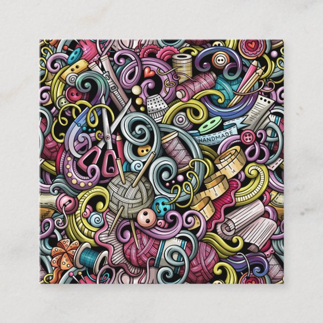 Cartão De Informações Sewing/Seamstress/Cartão de Enclosure (Frente)