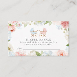 Cartão De Informações Sexo Revelação Rosa e Azul Fralda Raffle