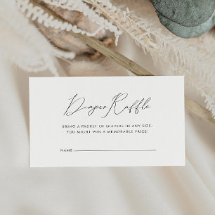 Cartão De Informações Sexo Whimsical Fralda Neutra do Chá de fraldas Raf