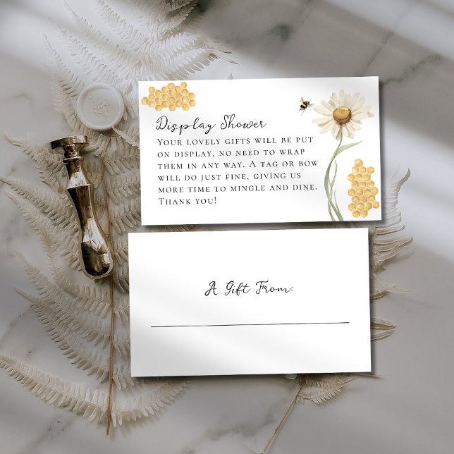 Cartão De Informações She Found Her Honey Display No Wrap Shower (Criador carregado)