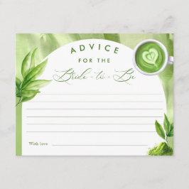 Cartão De Informações She Found Her Perfect Matcha Bridal Shower Advice