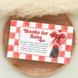 Cartão De Informações She's Ready to Pop Baby Shower Books for Baby